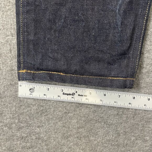 FREENOTE The Rios Selvedge Denim Slim Straight Premium Denim Jeans 32 ALTERED - Picture 9 of 14